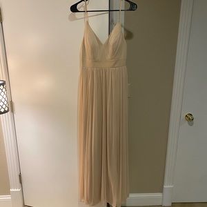 Cream colored Azazie bridesmaid dress size 8